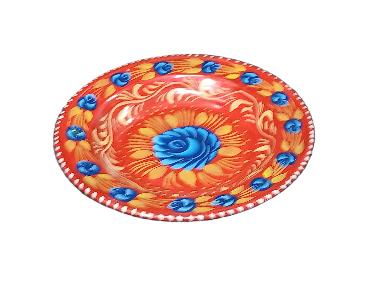 Handcrafted Truck Art Plate – Traditional Pakistani Decorative Plate (Size D-8.5inch) - Image 4