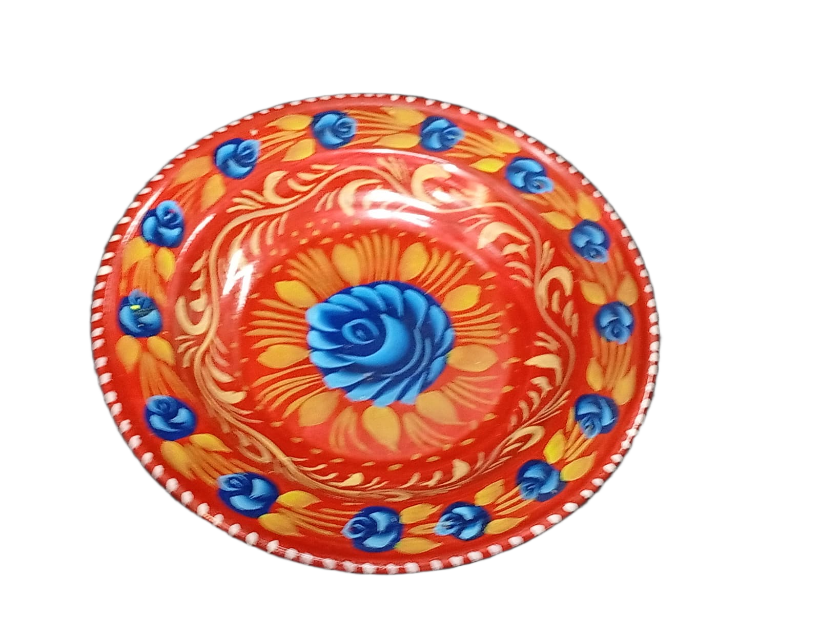 Handcrafted Truck Art Plate – Traditional Pakistani Decorative Plate (Size D-8.5inch) - Image 8
