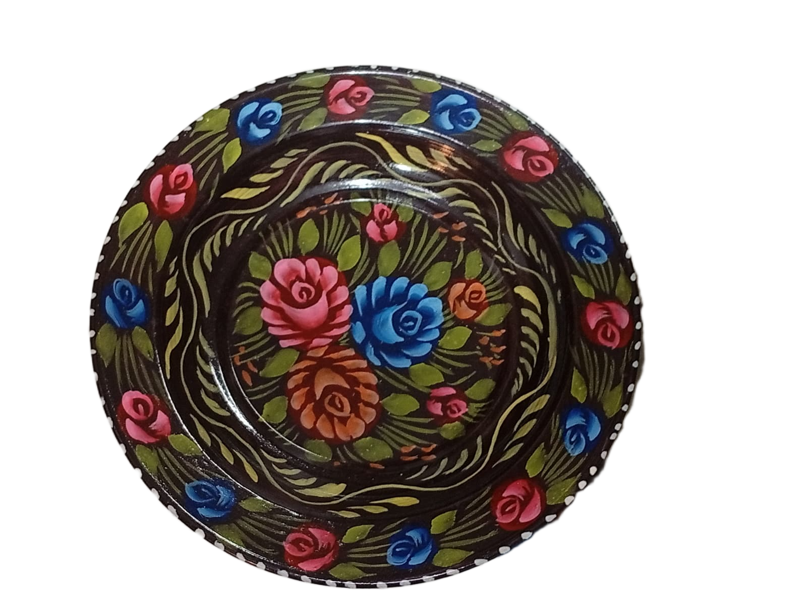 Handcrafted Truck Art Plate – Traditional Pakistani Decorative Plate (Size D-8.5inch) - Image 5