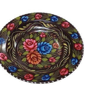 Handcrafted Truck Art Plate – Traditional Pakistani Decorative Plate (Size D-8.5inch)