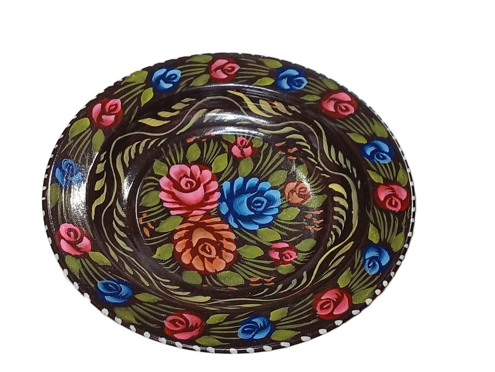 Handcrafted Truck Art Plate – Traditional Pakistani Decorative Plate (Size D-8.5inch) - Image 2