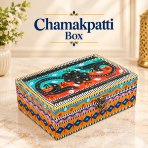 Chamakpatti Box: Real Truck Art Design for Storage and Decoration (W-13 cm, L-20 cm)