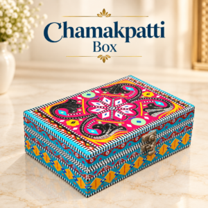 Chamakpatti Box: Real Truck Art Design for Storage and Decoration (W-13 cm, L-20 cm)